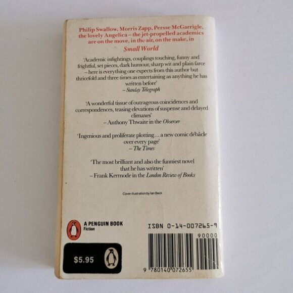 1985 Small World by David Lodge, Penguin Paperback Campus Trilogy - Picture 3 of 8